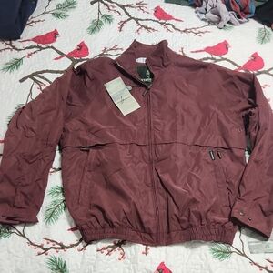 Weatherproof Men's Burgundy Windbreaker
